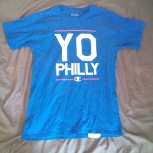 Blue champion philly shirt